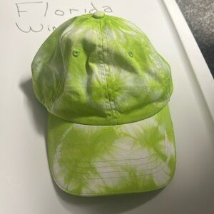 Hit Wear Lime Green Tie-Dye Cotton Adjustable Baseball Hat